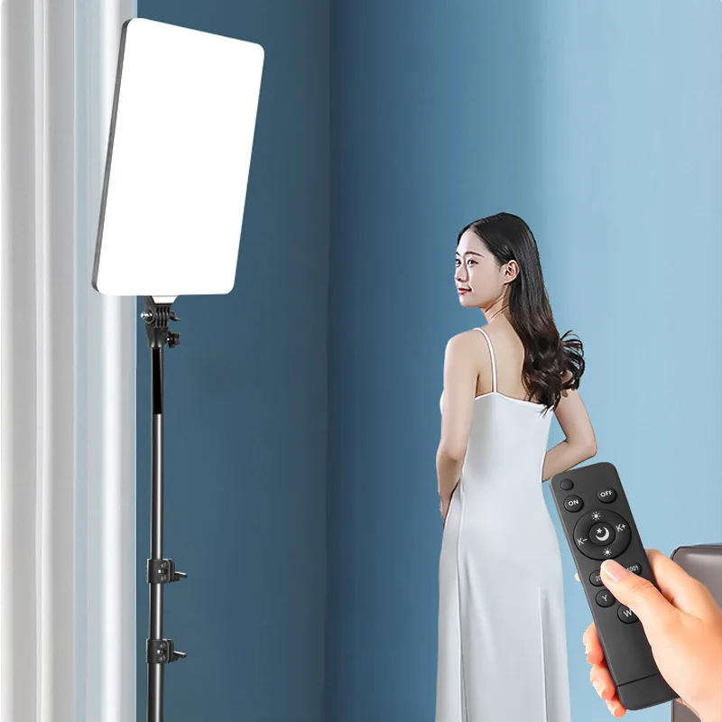 Description Picture 6 of item24'' 19'' Big LED Video Light 50W Photography Selfie Dimmable Panel Lighting Photo Studio Live Stream Fill LampTripod Stand