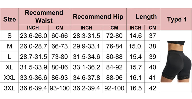 Description Picture 3 of itemButt Lifter Shaper Panties Hip Pads Shapewear Push Up Booty Enhancer Control Panties Invisible Underwear Fake Ass For Women