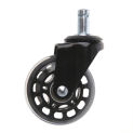 Office Chair Universal 2.5" PU Style Office Chair Wheels Replacement Chair Caster