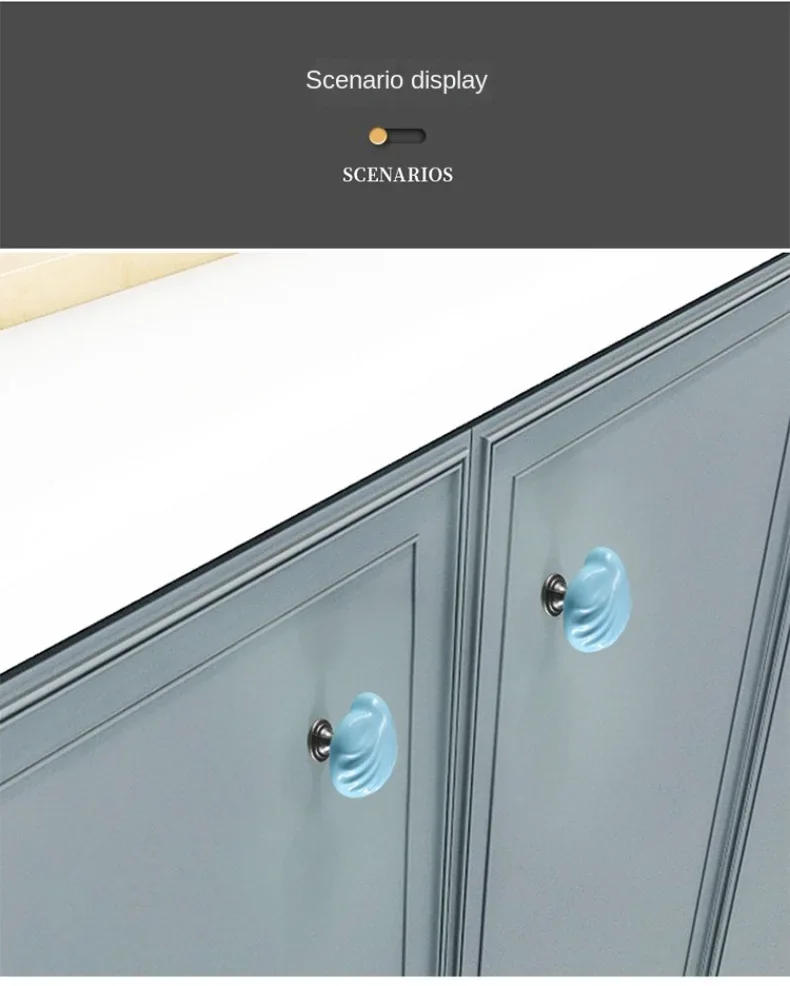 Description Picture 6 of itemCabinet Knobs and Handles Drawer Pulls Blue Ceramic Cabinet Handles Drawer Knobs Kitchen Handles Ceramic Knobs for Furniture