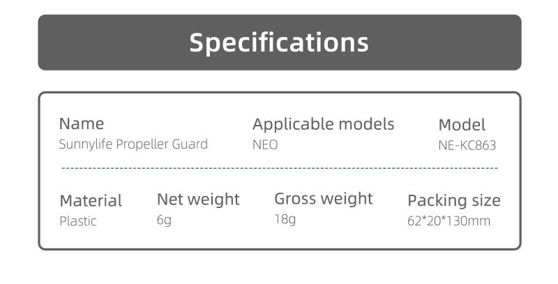 Description Picture 4 of itemPropeller Guard Cage for DJI NEO Quick Release Propeller Guard Arms Anti-collision Ring Props Protector Cover Accessories