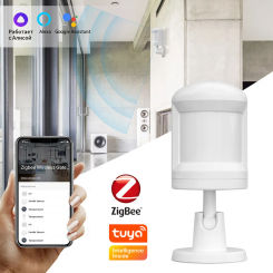 Tuya Smart Zigbee Human Body PIR Motion Detector Sensor Home Security Protect Smart Life Remote Status Monitor for Alexa Google