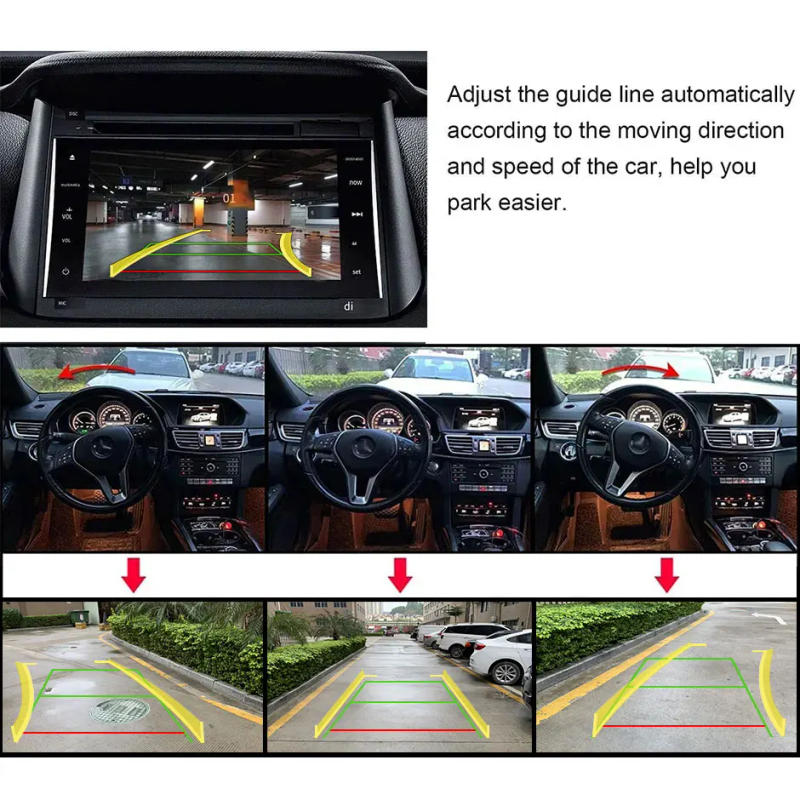 Description Picture 4 of item2025 New Dynamic Trajectory AHD 1080P Car Rear View Camera Intelligent Track Guide Line For Universal Vehicle Backup Reverse