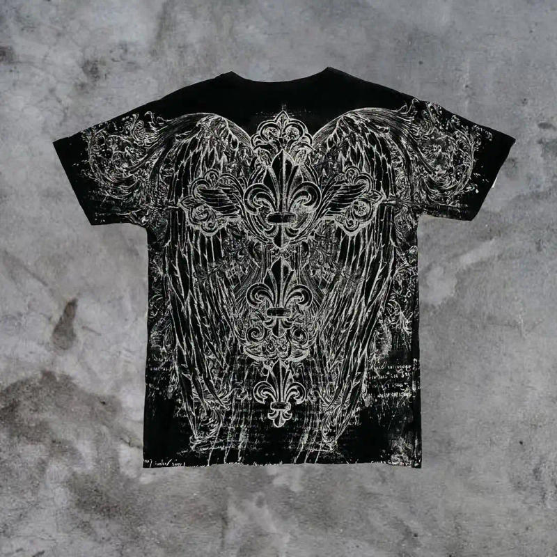 Description Picture 3 of itemGothic Retro Large Printed Graphic T-shirt for Women Summer New Versatile Street Clothing Hip-hop T-shirt Y2K Oversized T-shirt