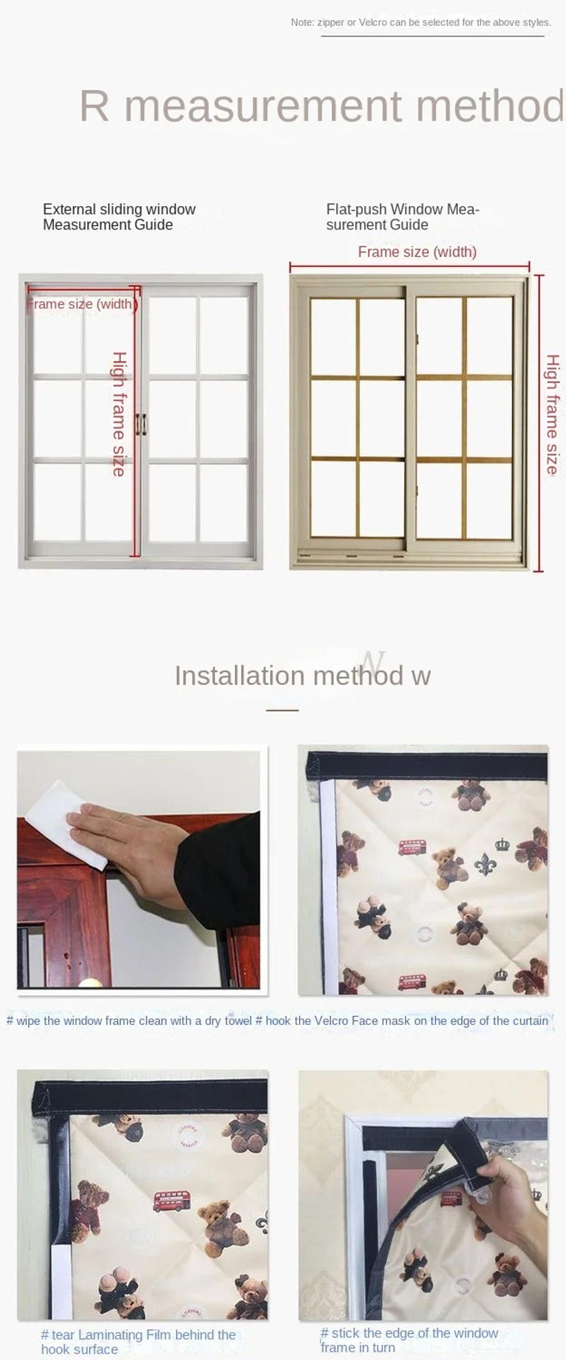 Description Picture 5 of itemHome Curtain Thickened Cotton Winter Windproof Thermal Insulation and Cold Proof Curtains Window Sealing Sound Insulation