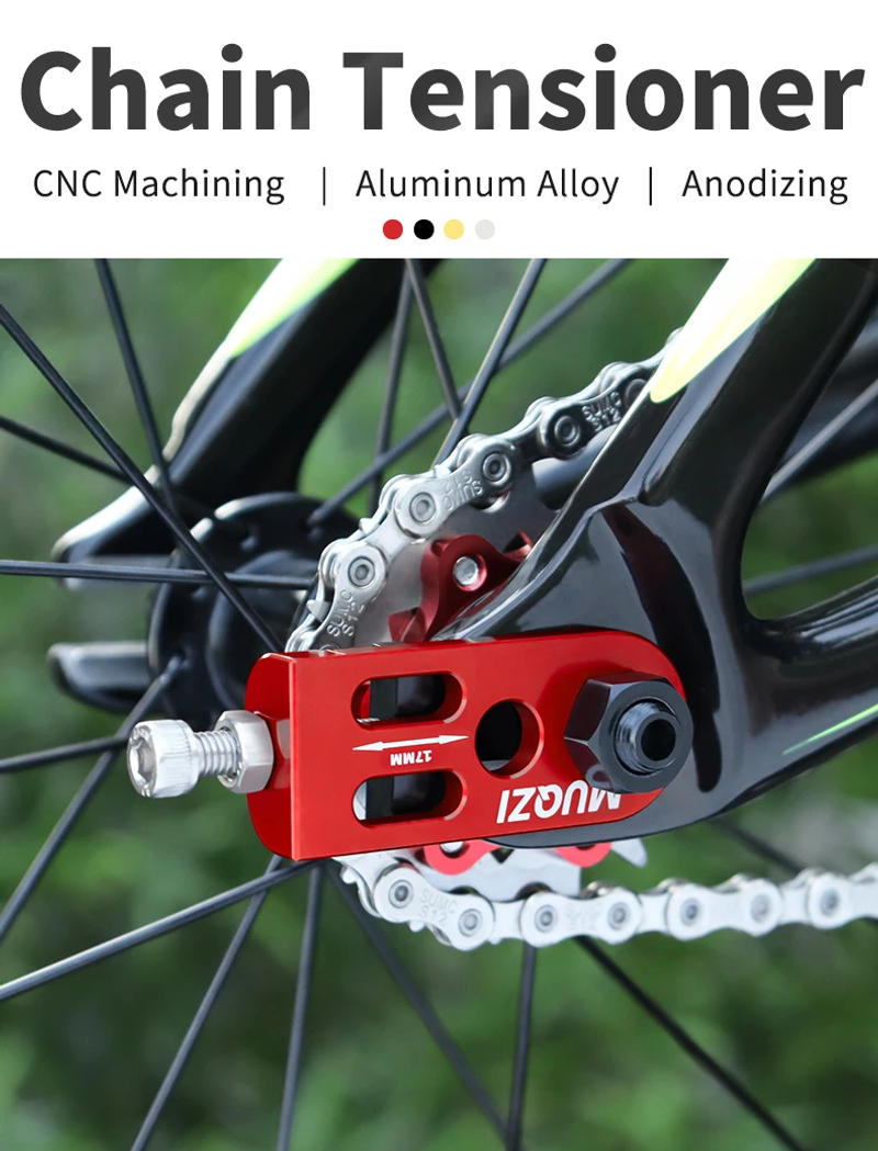 Description Picture 2 of itemMUQZI Chain Tension Adjuster Bicycle Single Speed Tensioner Chain Adjuster for  Folding Fixed Gear Bike