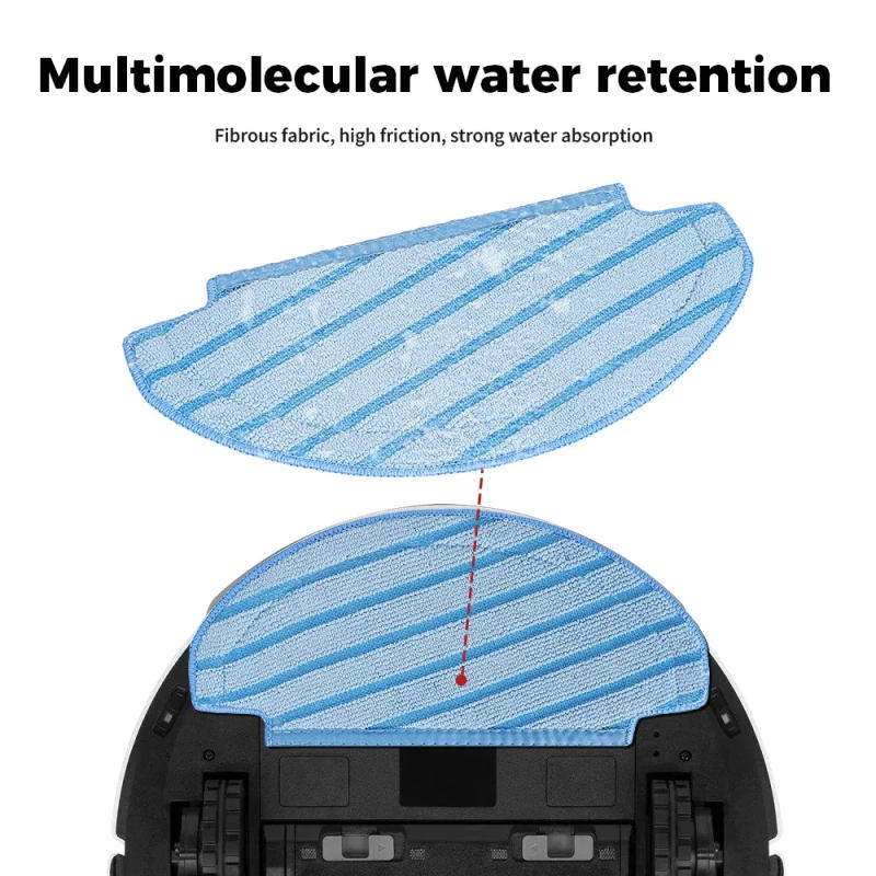 Description Picture 5 of itemFor Ecovacs Deebot Ozmo T8 AIVI T8 Max N8 Pro Plus/ N8 Pro T9 Vacuum Cleaner Superfiber Mop Cloths Washable Mop Pads