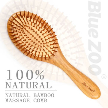 Professional Wood Comb Health Paddle Cushion Hair Massage Hairbrush Scalp Health Care Airbag Anti-Static Styling Stress Relax