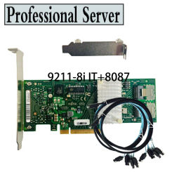 LSI 9211-8i Fujitsu D2607-A21 LSI FW:P20 IT Mode ZFS FreeNAS unRAID + 2* SFF8087 SATA Cable