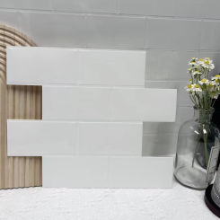 10 PCS Waterproof Brick Pattern 3D Textured Wall Panels DIY Tiles,Removable Self Adhesive Wall Tile Sticker Kitchen Bathroom