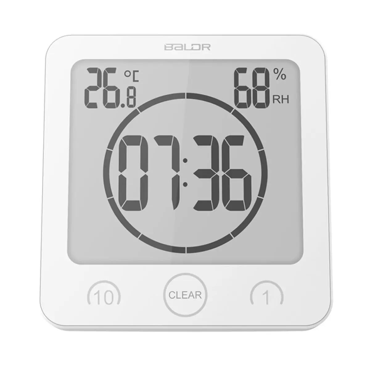 Description Picture 3 of itemDigital Shower Clock with Timer, Waterproof, Bathroom Clock Displays Time and Temperature, Battery Operated
