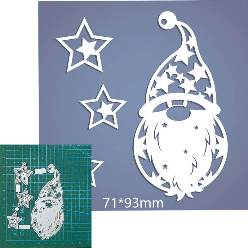 Description Picture 4 of itemChristmas Santa Claus metal cutting dies Scrapbooking decoration paper craft knife mould blade punch template Embossing stencils