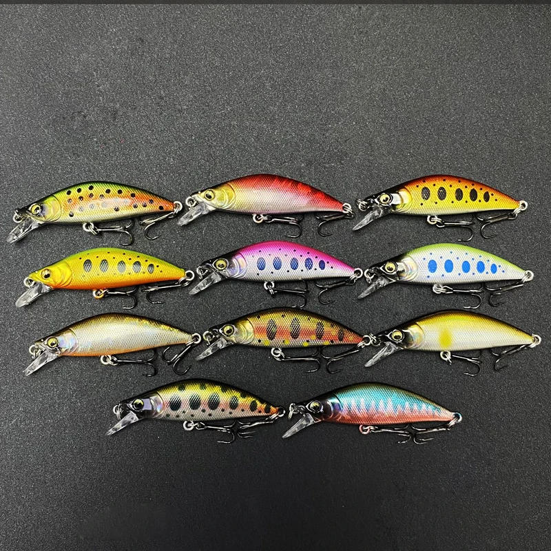 Description Picture 4 of item50mm 5.2g Mini Sinking Minnow Lure Fly Fishing Pesca Wobbler for Pike Trout Freshwater Artificial Hard Bait Fishing Equipment