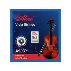 Alice A903 Viola Strings Steel Core Alloy Winding 1 Set for 16" Violas Practice Learning Using Viola Strings Viola Accessories