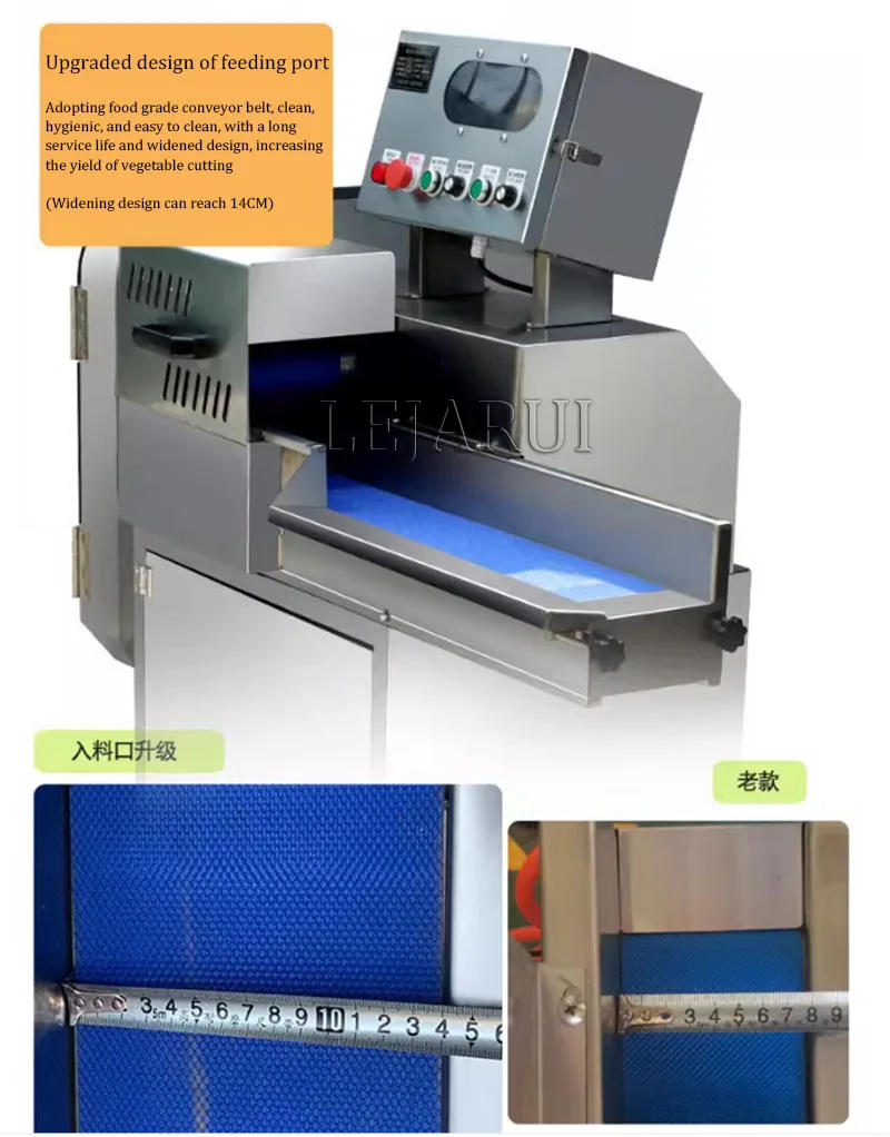 Description Picture 6 of itemLarge Slicer Machine Electric Automatic Potatoes Cutting Machine Ginger Cassava Potato Chips Slicer Machine