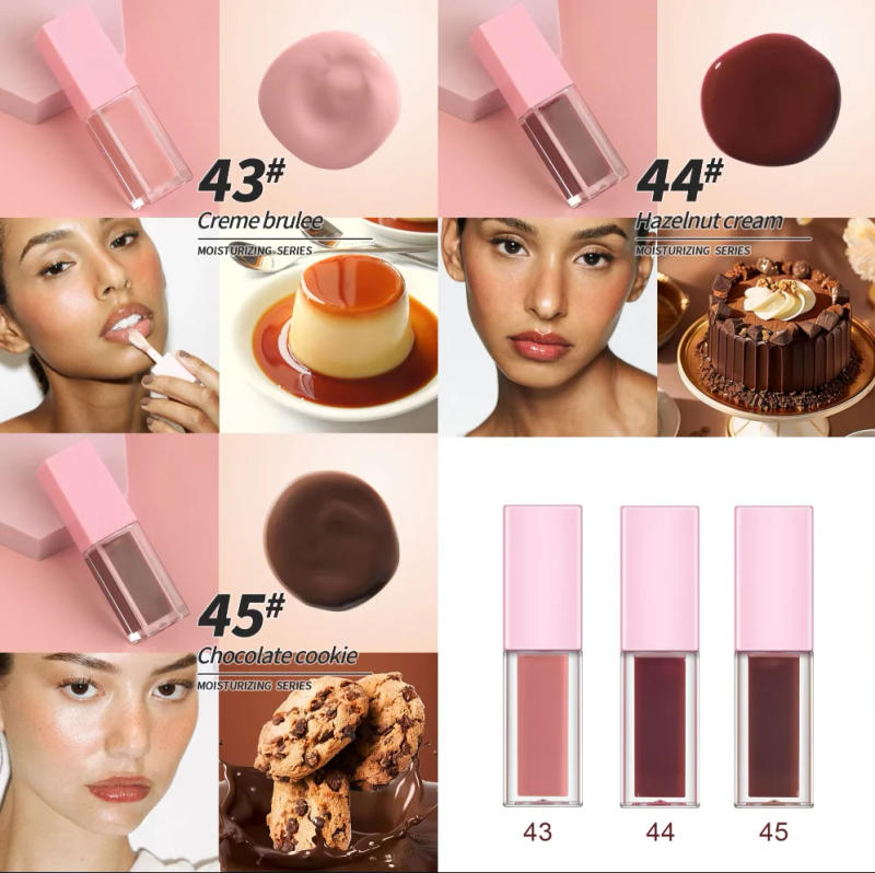 Description Picture 4 of itemPink Plumped Lip Oil Private Label Lip Glossy clear Vegan Tint Plumper Base Fruit Makeup Wholesale Bulk for Busines 10pcs