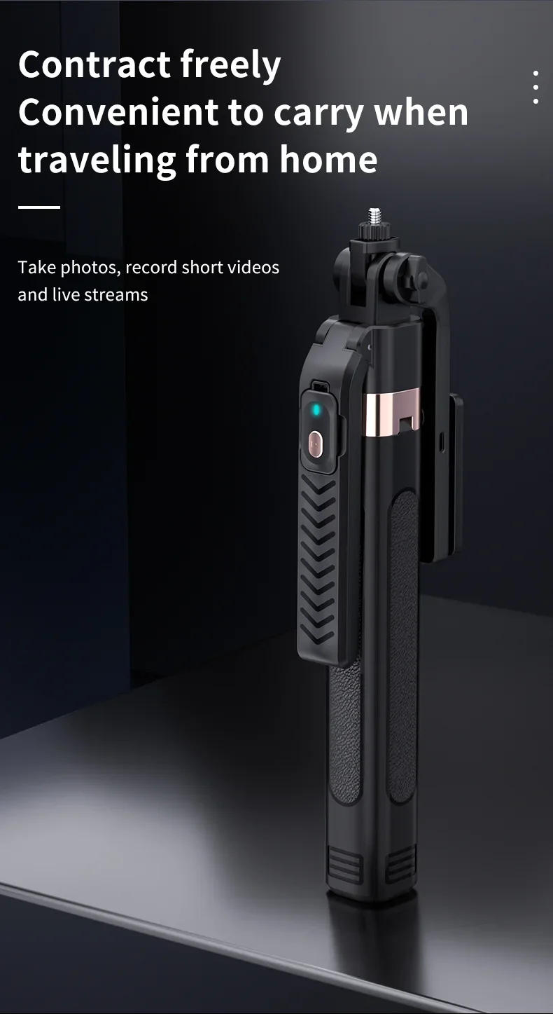 Description Picture 4 of itemCL09 1.8m Handheld Selfie Stick 360 Degree Rotation AI Intelligent Tracking Gimbal Tripod 3 in 1 Gimbal Stabilizer Selfie Stand