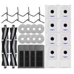 For Ecovacs Deebot X2 Omni / X2 Pro / X2 Robot Vacuum Accessories Roller Main Side Brush Filter Mop Cloth Dust Bag Parts