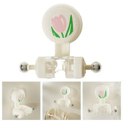 1pc Adjustable Suction Cup Bracket Bathroom Wall Mount Handheld Shower Head Holder Home Improvement Tools Accessories