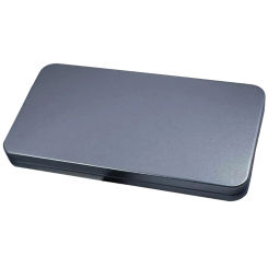 Metal Cash Box Clear Paper Money Storage Tray Convenient Banknotes Organization Tool Secure Currency Case