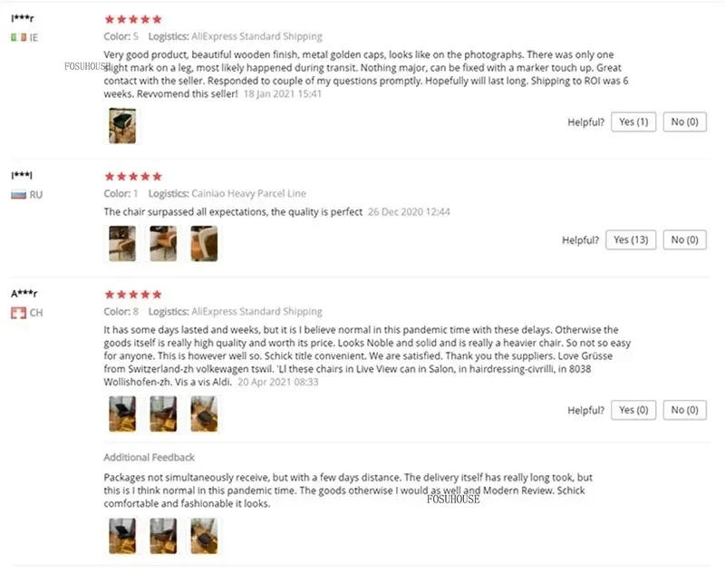 Description Picture 2 of itemMinimalist Luxury Dining Chairs Wooden Backrest Armchair High Quality Modern Lounge Chair Comfortable Kitchen Furniture Fr