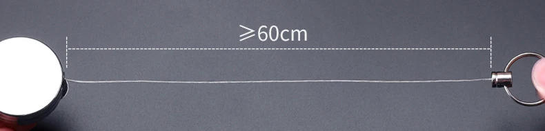 Description Picture 2 of itemPull Keyring Telescopic Wire Rope Burglar Key Holder Tactical Keychain Outdoor Fishing Camping Tool Automatic Key Ring with Clip