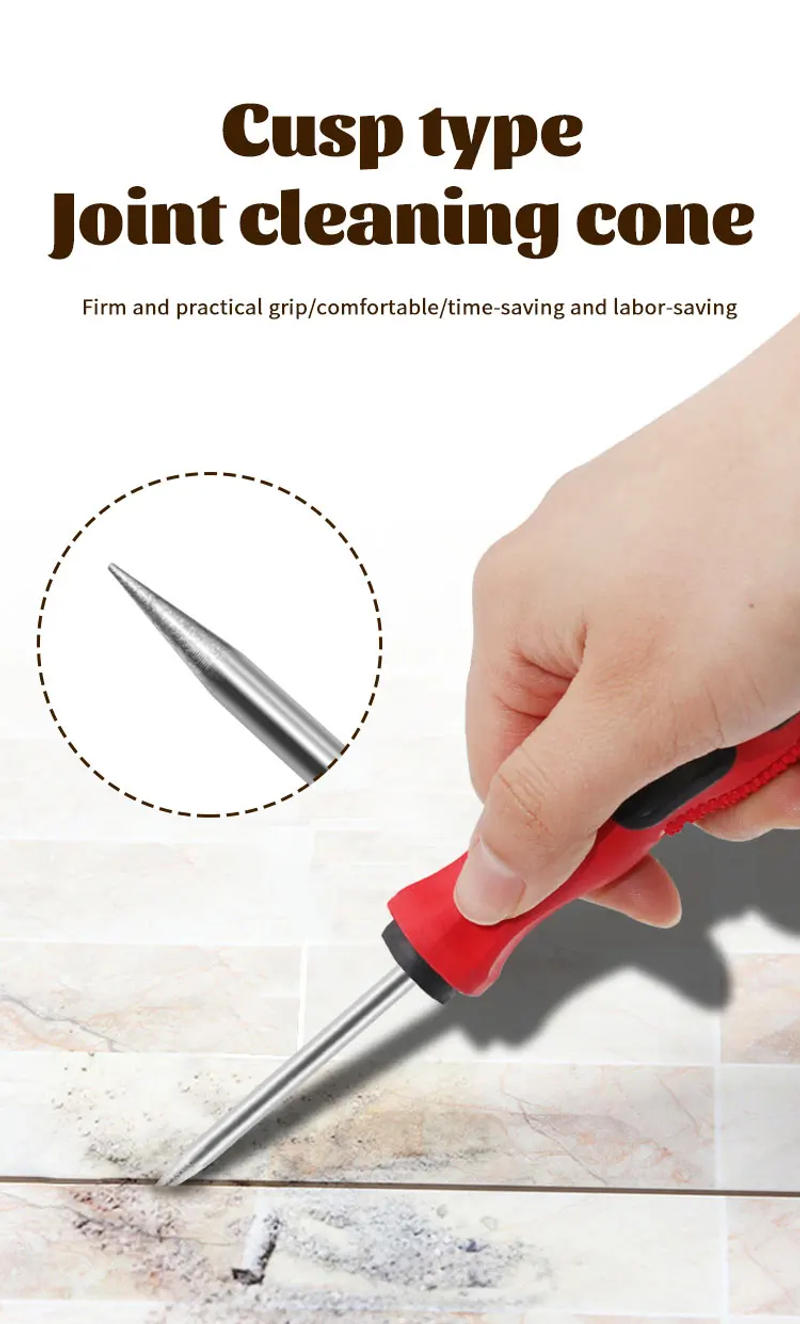Description Picture 2 of itemAwl Straight Cone Handle Tool Awl Hand Stitching Taper Needle Tool Craft Sewing Supplies Floor Wall Seam Cleaning Tool