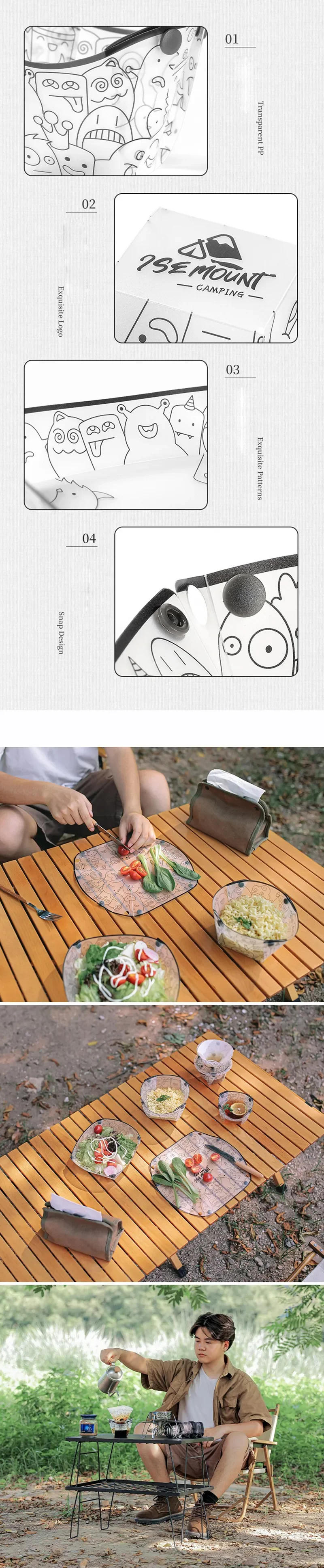 Description Picture 5 of itemOutdoor Lightweight Folding Tableware Portable Bowl Dinner Plate Coffee Filter Funnel Water Cup Multi-purpose Camping Tableware