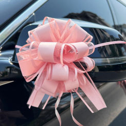 1/10Pcs Wedding Car Bow Ribbon Decoration DIY Craft Flowers Christmas Gift Wrap Packaging Birthday Party Supplies Valentines Day