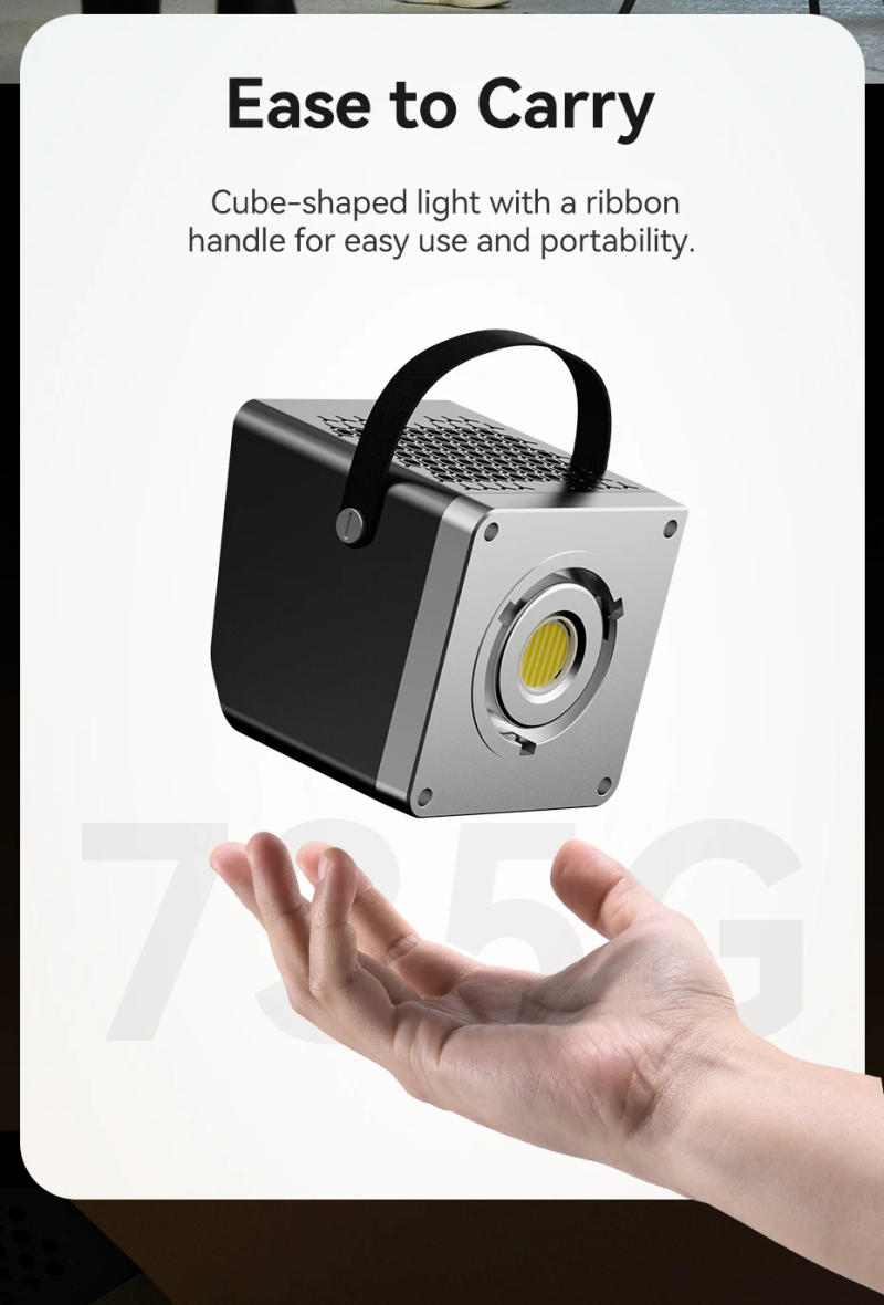 Description Picture 6 of itemUlanzi LT005 60W COB Video Light 2700-6500K Bi-Color Photographic LED Light for Photo Studio Film Camera Shooting Livstreaming