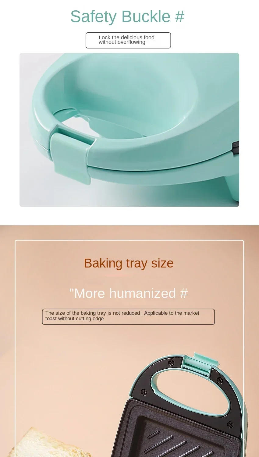 Description Picture 6 of item220V Iken sandwich light breakfast machine multifunctional home sandwich machine toast toaster pancake omelet heating