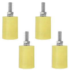 4 Pcs Door Wheel Pulley Guide Rollers for Sliding Doors Slide Gate Nylon Automatic Noiseless Smooth Support Brackets