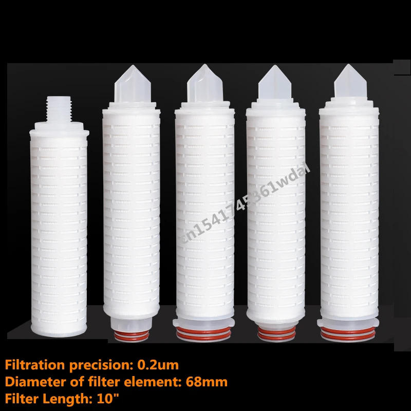 Description Picture 2 of item10 Inches 0.2 Micron Water Filter Parts Make Wine Tool PP Cotton Membrane Wine Water Filter Cartridge