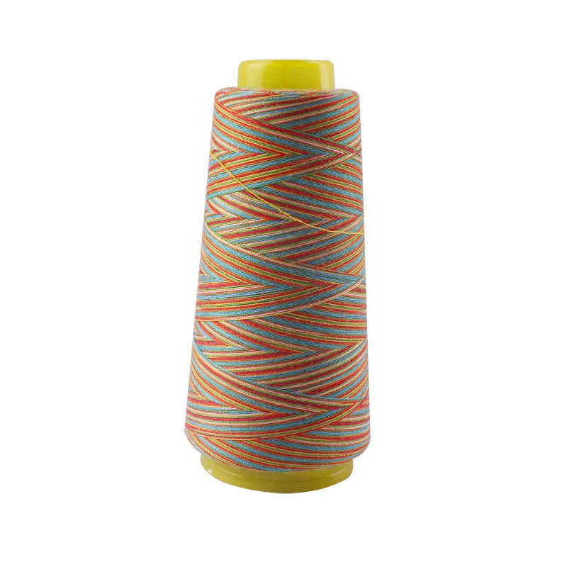 Description Picture 6 of itemRainbow Sewing Thread 1500Y Colorful Polyester Sewing Thread Overlocking Thread
