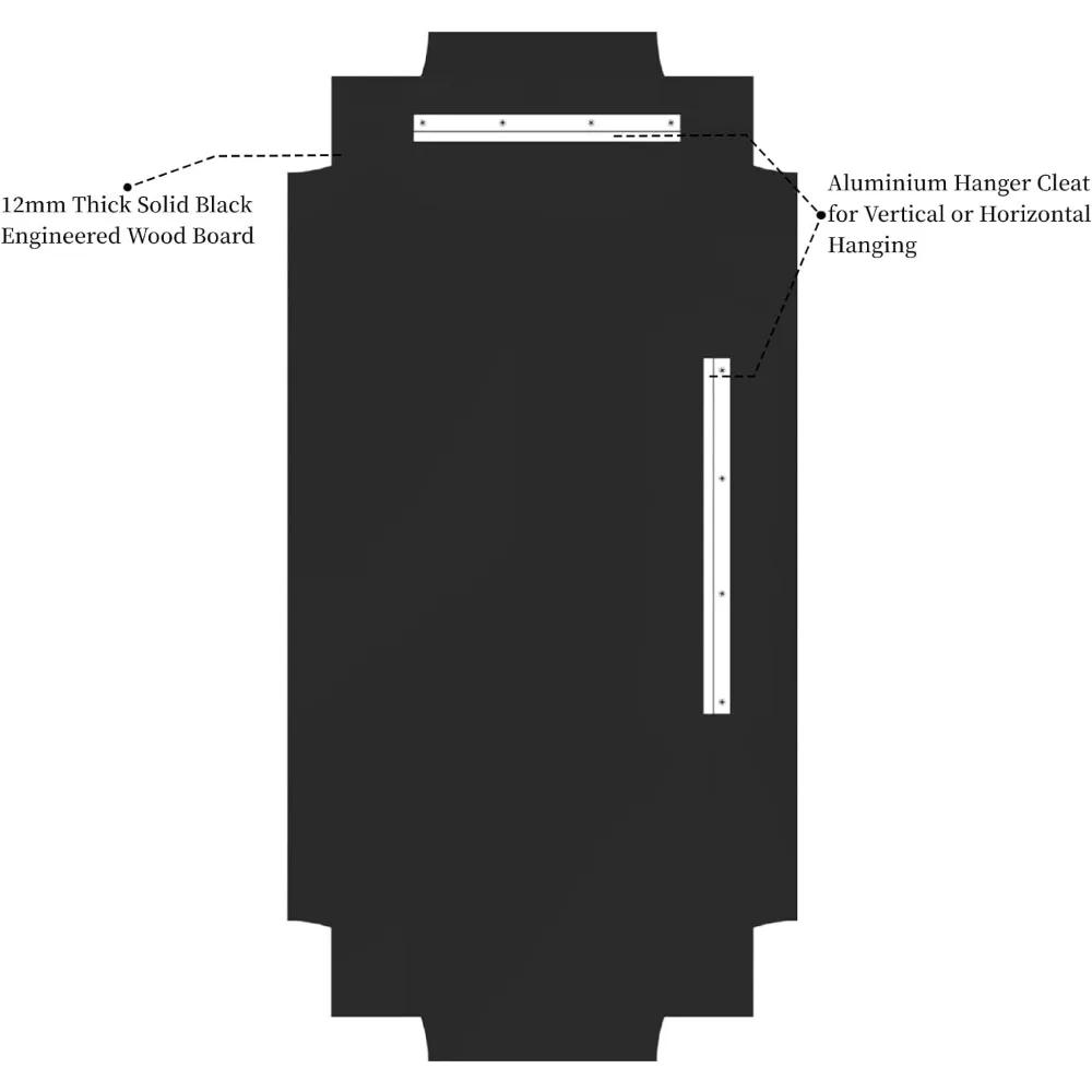 Description Picture 5 of itemDecorative Mirror, 24 x 48 Inch Wooden Mirror for Wall, Art Decorative Mirror for Bathroom, Living Room, Traditional Style, Gold