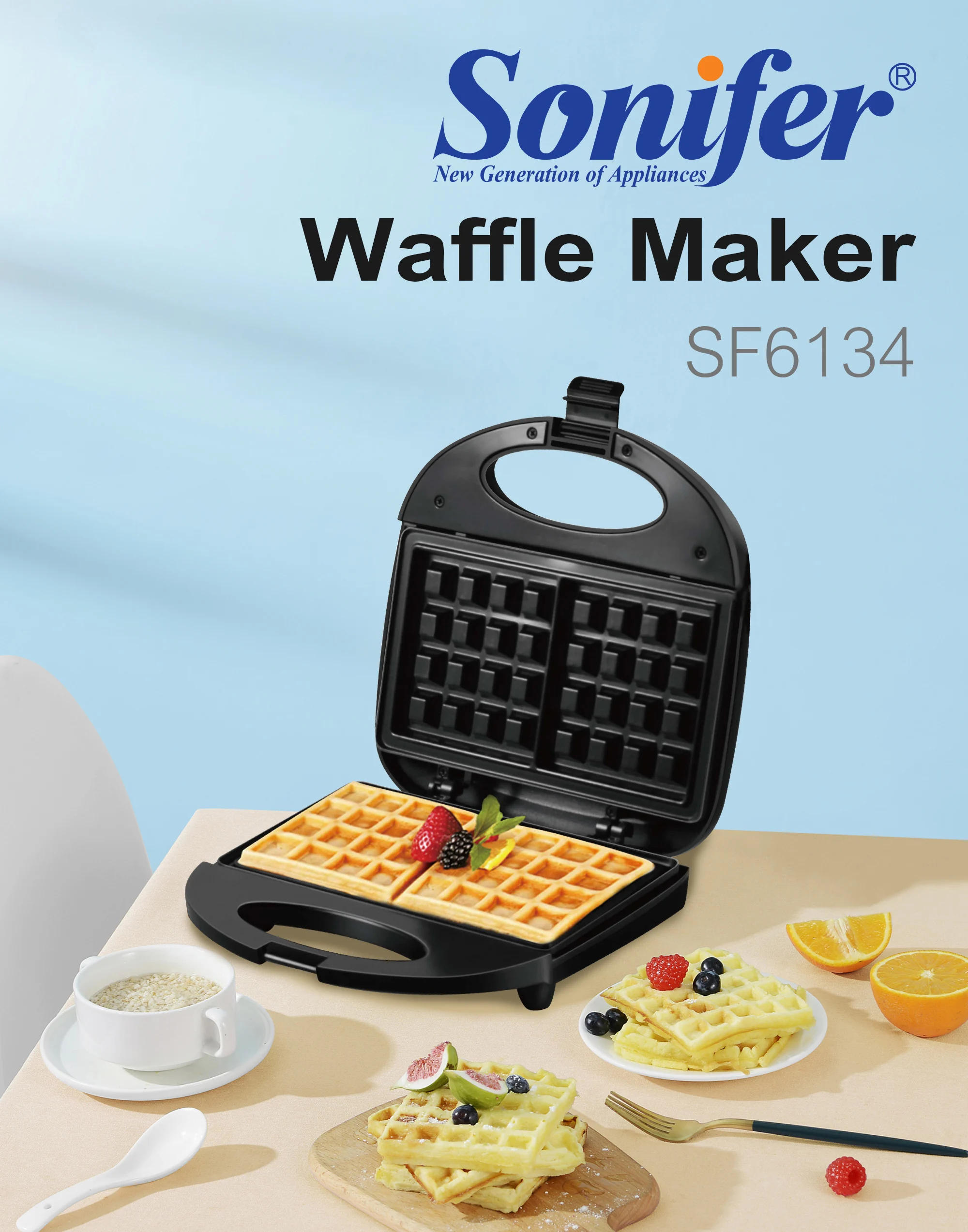 Description Picture 3 of item750W Electric Waffle Maker Bubble Egg Cake Oven Cooking Kitchen Appliances Breakfast Machine Waffles Pot Iron Baking Pan Sonifer