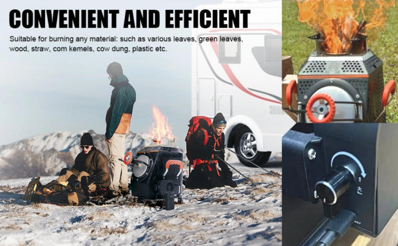 Description Picture 5 of itemWood Burning Camping Stove, Smoke-Free Outdoor camp Cooking Stove, Ideal for Motorhomes, Heating Solutions, Garden Parties, and