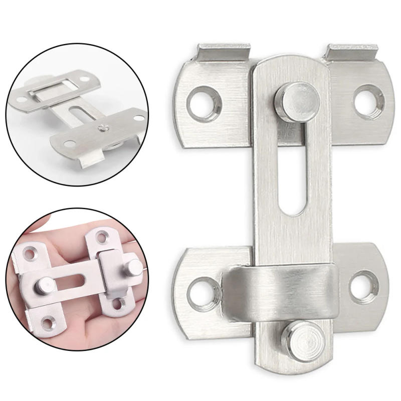 Description Picture 5 of item1pc Thickened Stainless Steel Cabinet Door Lock Catch Classic Hook And Latch Structure Door Safety Latch Furniture Hardware