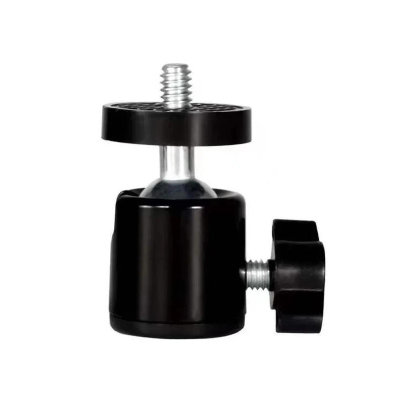 Description Picture 2 of item1/4" Swivel Mini Ball Head Screw Tripod Mount for GoPro 12 11 10 9 Insta360 X3 DSLR Camera Camcorder Light Bracket Accessories