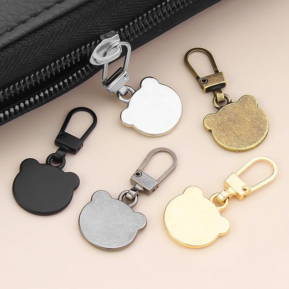 Description Picture 5 of item1/5PCS Detachable Metal Zipper Pullers Universal Zipper Sliders for Repair Backpack Coat Zippers Head Tab DIY Sewing Accessories