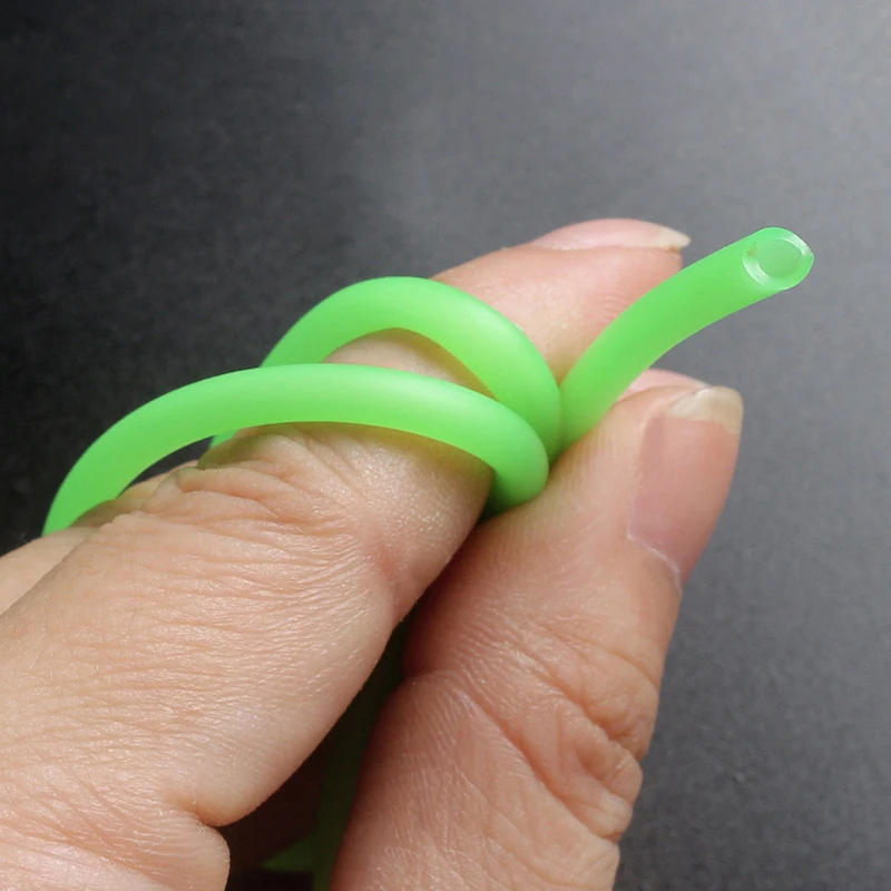 Description Picture 5 of item1.5M Fishing Night Luminous Tube Green Soft Silicone Fishing Sleeves Fishing Rig Hook Line Glow Pipe Light fishing Tackle Tool