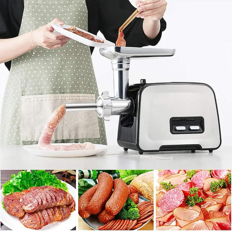 Description Picture 3 of item3 Sizes Sausage Stuffer Tubes Stainless Steel Grinder Stuffer Tubes Stuffer Ring for Size 5 Meat Grinder Food Grinder