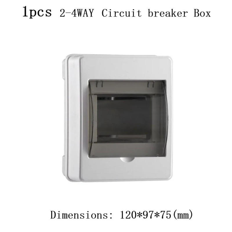 Description Picture 3 of item2-4 Ways Outdoor Waterproof Electrical Distribution Box Circuit Breaker MCB Power ABS Plastic Junction Wire Box Home Electrical