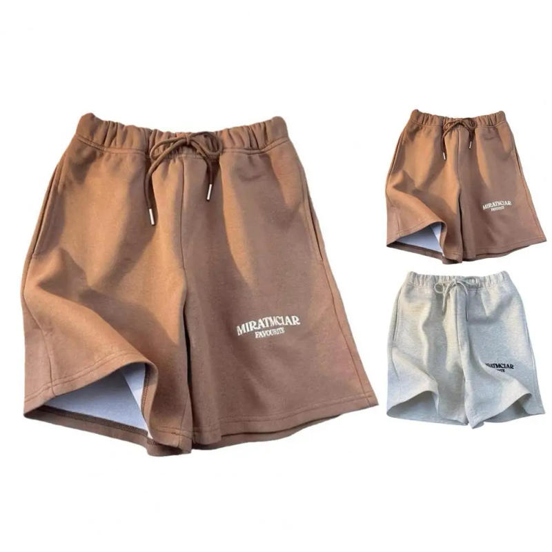 Description Picture 4 of itemSummer Men's Shorts Letter Embroidered Drawstring Elastic Waist Loose Pocket Vacation Beach Sports Casual Shorts