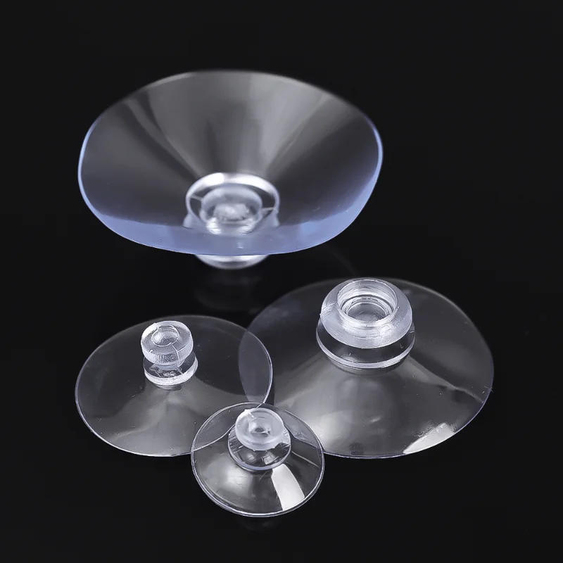 Description Picture 3 of itemClear Plastic Suction Cups Adhesive Sucker Holders Hanging Hooks for Kitchen Bathroom Home Suction Pads Door Window Glass Decor