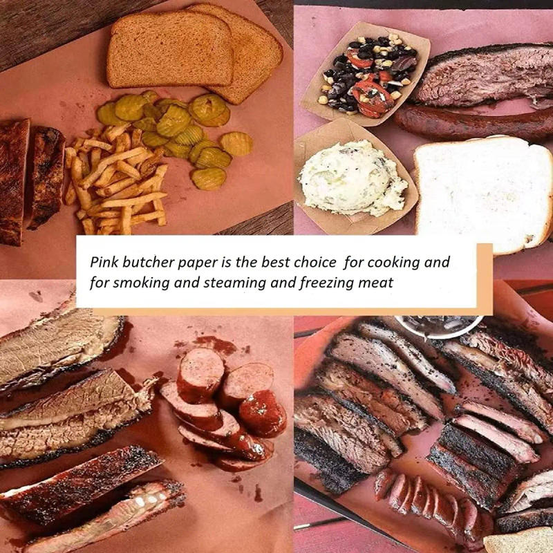 Description Picture 5 of itemButcher Paper for Smoking Meat Butcher Paper Roll Unwaxed 15.7 Inch x 33 Feet BBQ Peach Wrapping Paper for Smoking Meat Brisket
