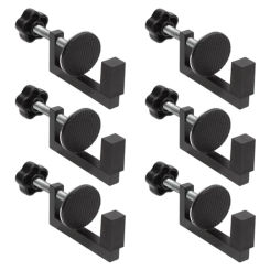 6pc Woodworking Clamp C Clamp G Clamp For Wood Cutting Drilling Reversed C-Clips Plastic Drilling Fixing Hand Tool Parts
