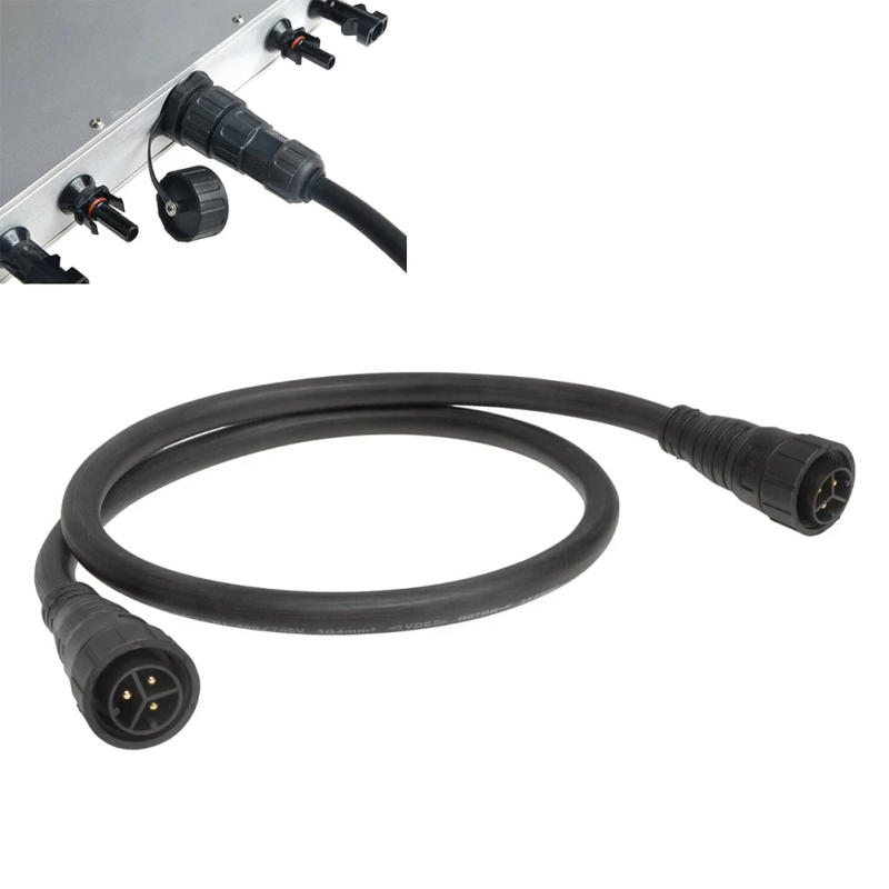 Description Picture 2 of item1PCS 2M M25 AC Cable For Waterproof Grid Tie Inverter 600W/1400W 450/750V Black Grid Connected Power Generation Solar Cable