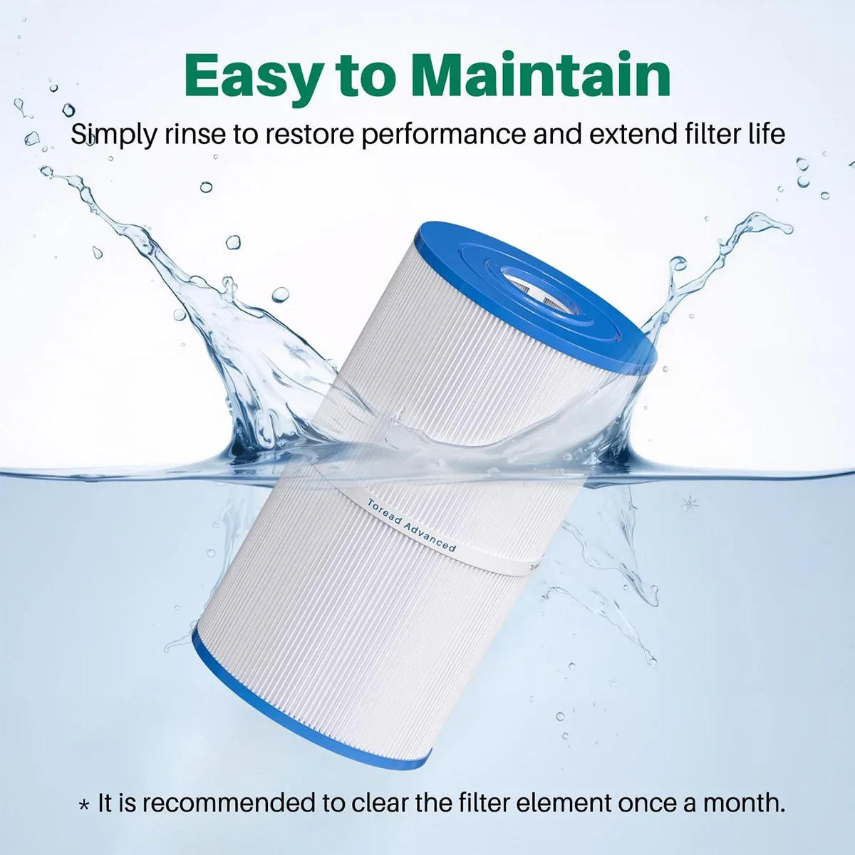 Description Picture 5 of itemC-6430 Hot Spring Spa Filter cartridge Compatible for Watkins 31489, Filbur FC-3915, Pleatco PWK30, P/N0969601 73178 73250 71825