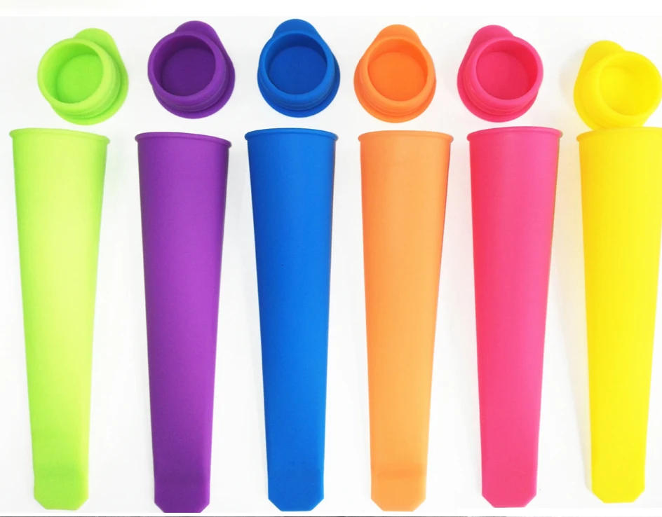 Description Picture 5 of item6PCS/set Summer Creative DIY Silicone Popsicle Makers Handheld Popsicle Mold Ice Cream Popsicle Mould Kitchen Gadgets